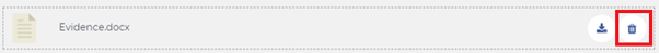 Image - delete document button example